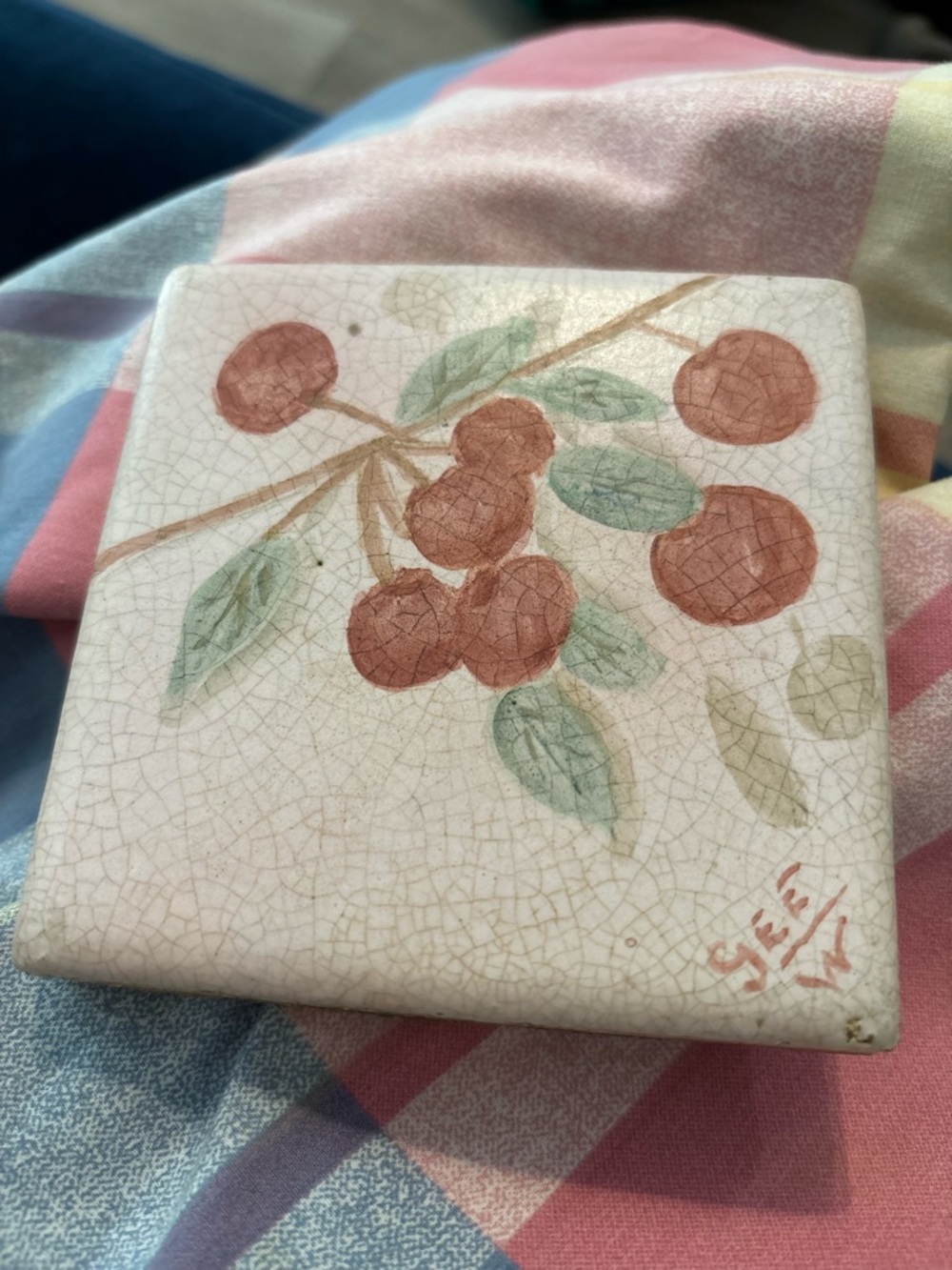 Turn-of-the-century Weller tile art